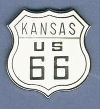 Kansas US Route 66 Hat Pin