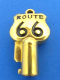 Gold / Black Route 66 Key
