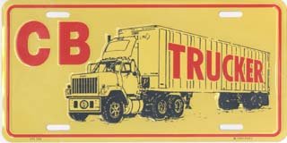 CB Trucker License Plates