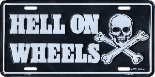 Hell On Wheels License Plates