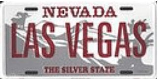 Nevada Las Vegas License Plates